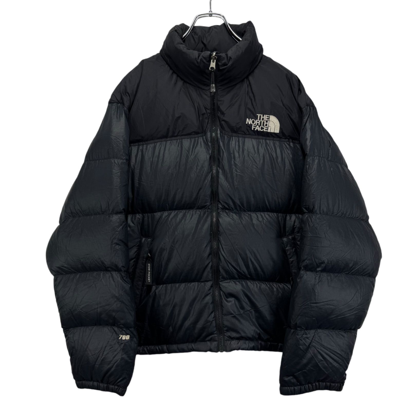 90s US規格 THE NORTH FACE Logo Embroidery 700 fill Nuptse Jacket Puffer Down ノースフェイス  ヌプシ ダウンジャケット 刺繍ロゴ 古着 - メルカリ