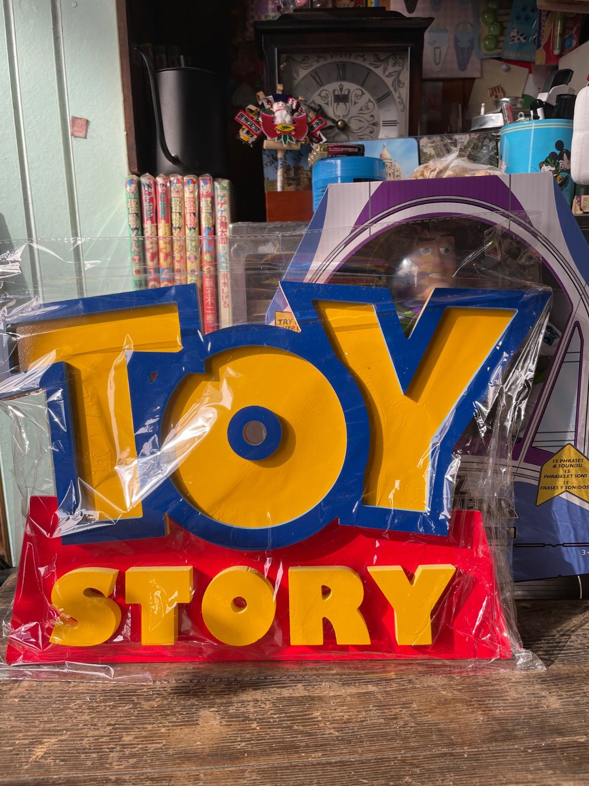トイストーリー　タイトル　ロゴパネル　TOYSTORY 再入荷】TOYSTORY 貴重！トイストーリーロゴパネル大 40cm✖️27cm