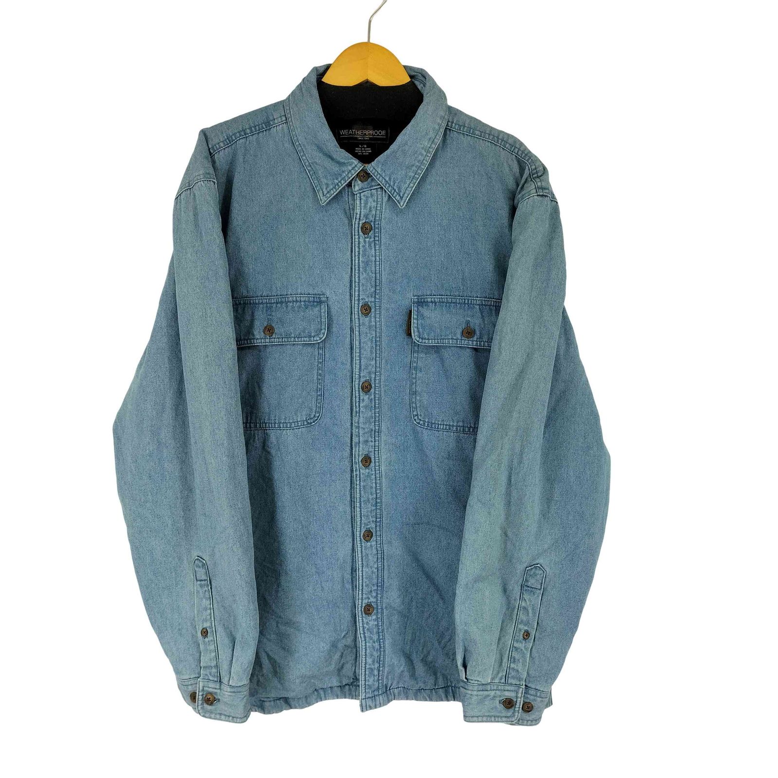 ウェザープルーフ WEATHERPROOF 裏地フリース L/S デニムシャツジャケット メンズ import：L 