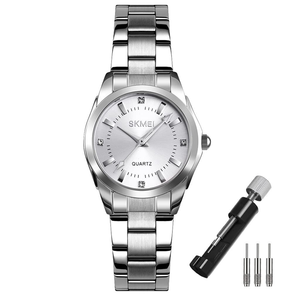 数量 時計 女性用 プレゼント シンプル カジュアル ブランド シルバー クオーツ アナログ れでいーす Watch うで時計 クラシック ビジネス for 防水 ステンレス おしゃれ Women レディース 腕時計