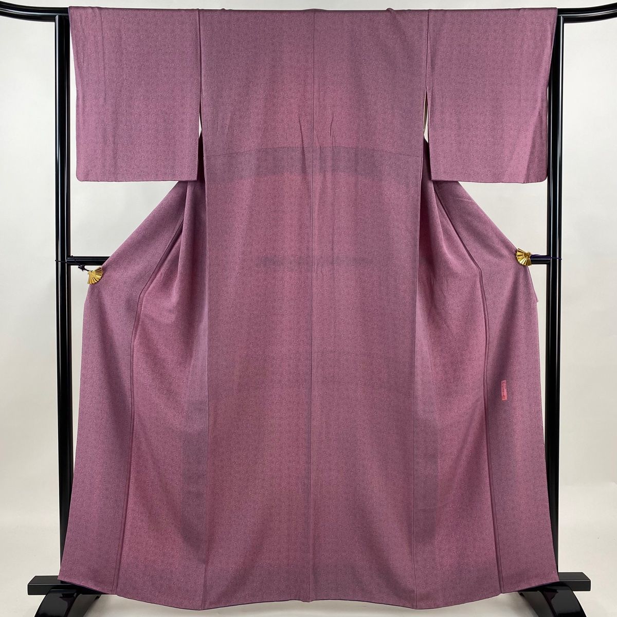 江戸小紋 身丈161cm 裄丈64cm M 袷 人間国宝 中村勇二郎 落款 古代菊  