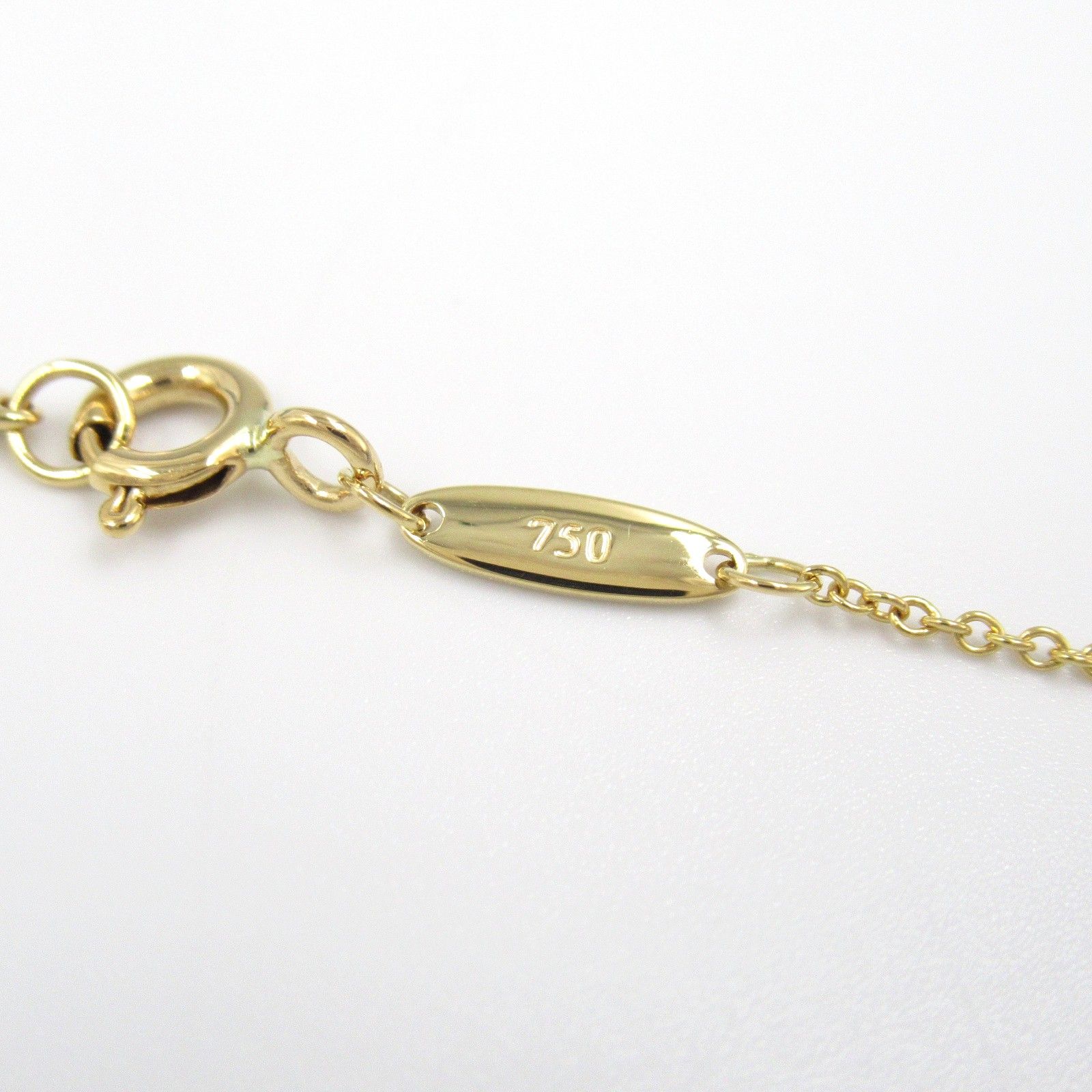 【美品】ティファニー K18 バイザヤード ダイヤ ネックレス 6805 美品】ティファニー K18 バイザヤード ダイヤ ネックレス 6805