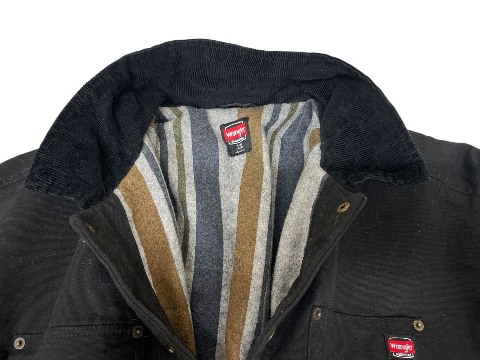 WRANGLER (ラングラー) コットンカバーオール 裏ブランケット 古着 XL