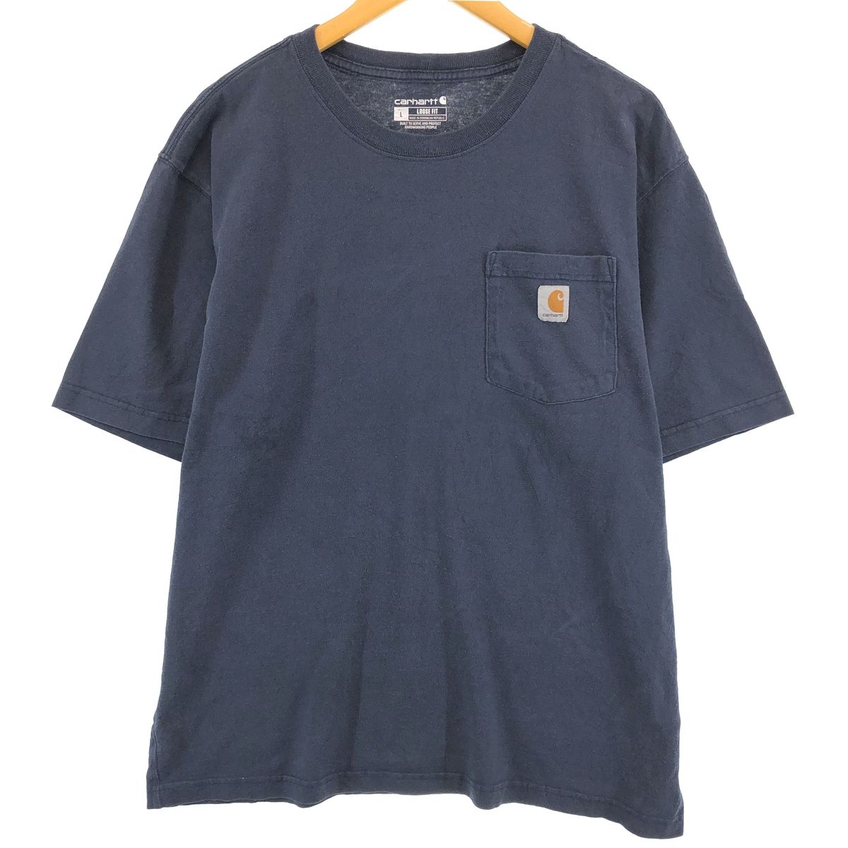古着 カーハート Carhartt Loose Fit 半袖 ワンポイントロゴポケットTシャツ メンズL/eaa430626