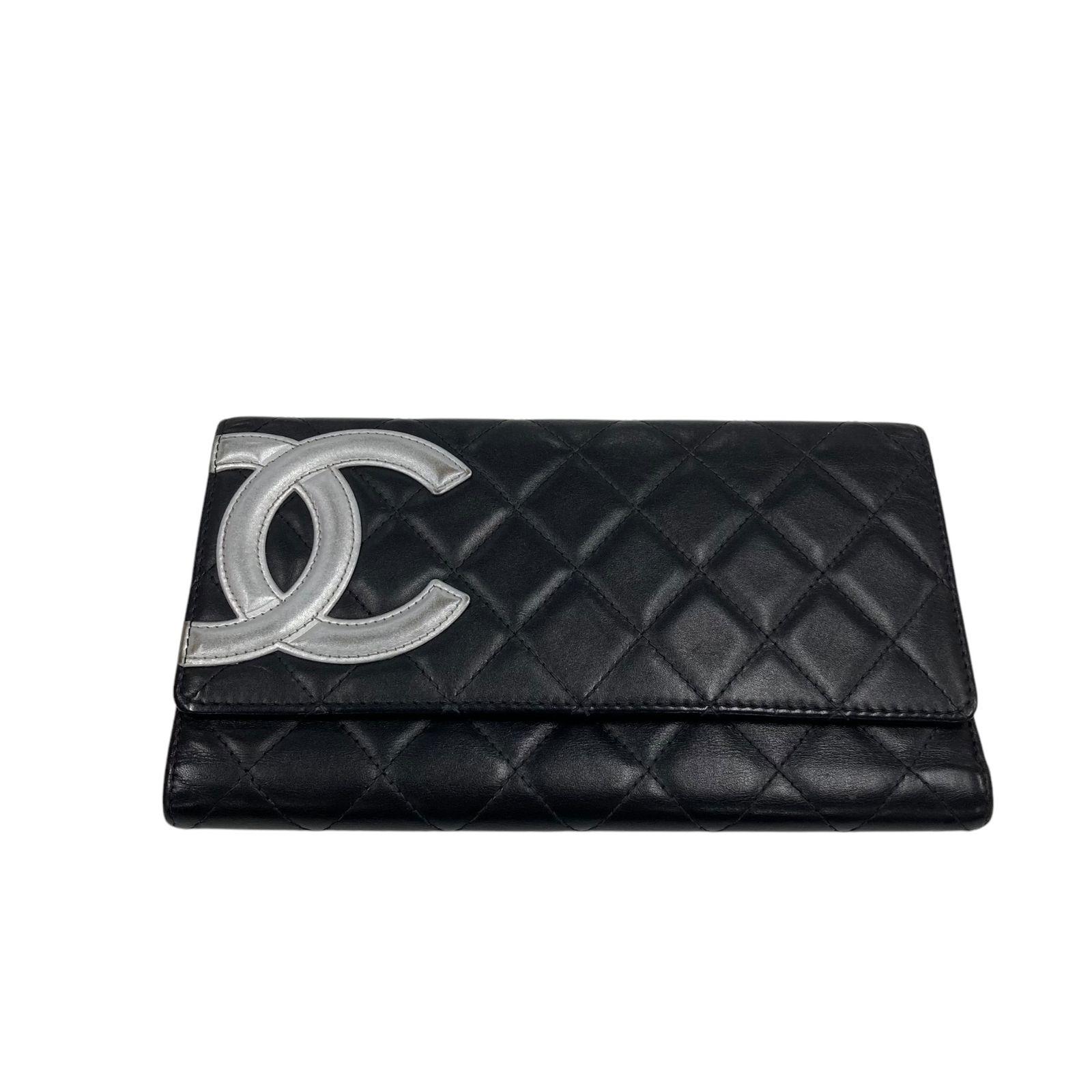 CHANEL カンボンライン 三つ折り 長財布