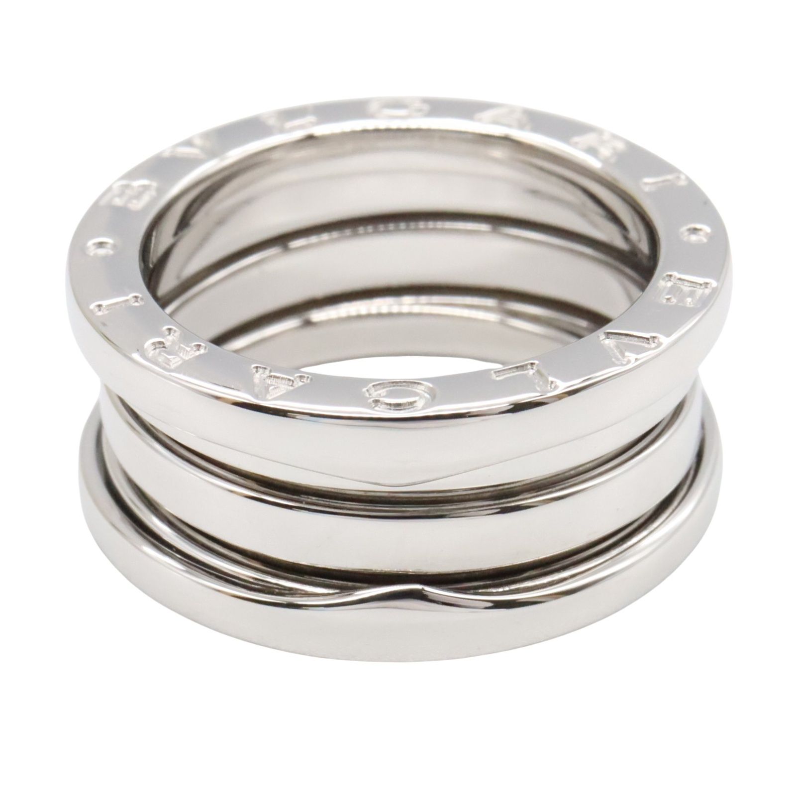 極 美品 箱付き ブルガリ ビー ゼロ ワン セラミック リング K18 指輪