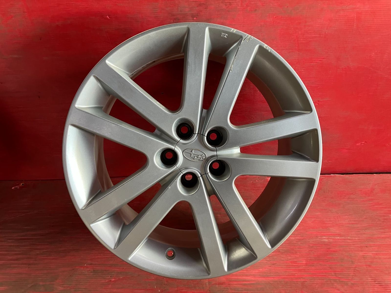 ホイール 17x7.0 48 100 5H スバル SG5フォレスター 後期 クロススポーツ 純正 4本SET