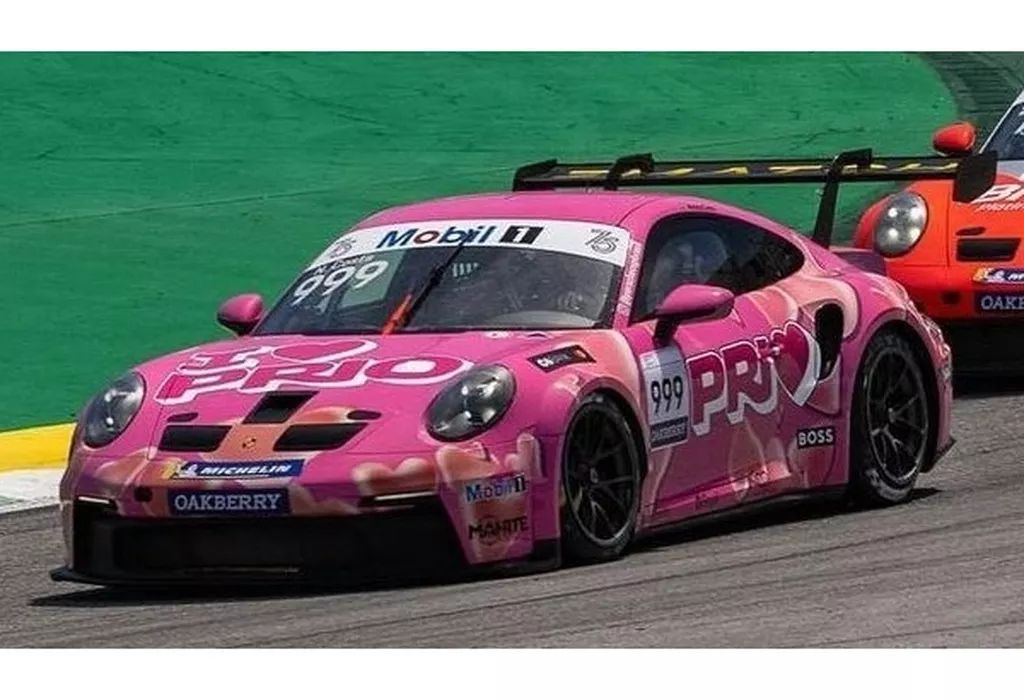 【新品】ミニカー 1/43 Porsche 911 GT3 Cup Porsche Carrera Cup Brazil Champion 2023 Nicolas Costa #999 [S5669]