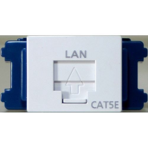  【新品・2営業日で発送】PANASONIC パナソニック 埋込型情報モジュラジャック CAT5E 「LAN」表示付 ホワイト NR3160W モジュラーケーブル