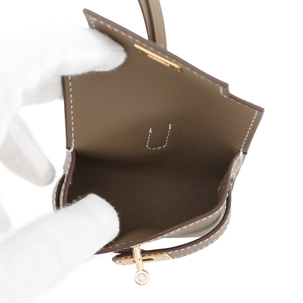 エルメス バッグチャーム ケリー フェスティバル エトゥープ|ゴールド金具 スイフト K刻印 NICORILABO_COM