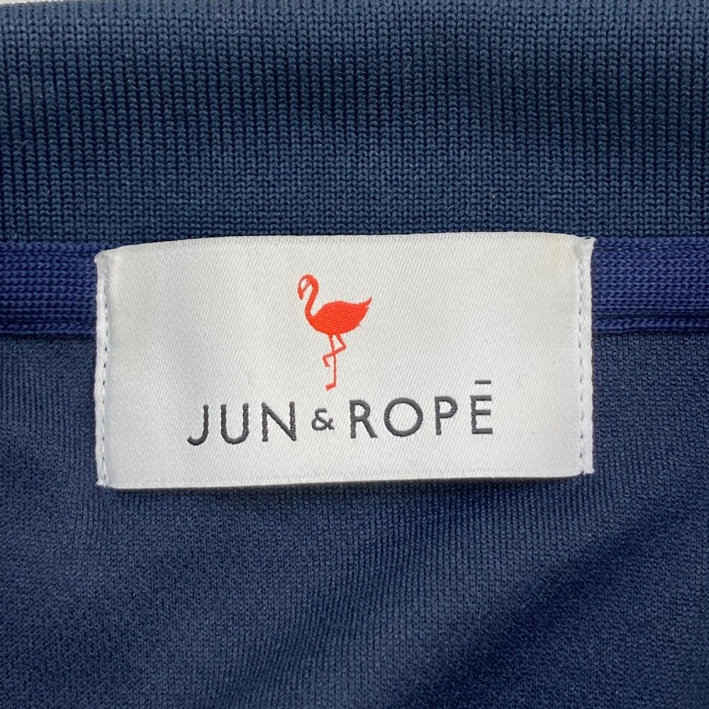 サイズ：M JUN&amp;ROPE ジュン アンド ロペ  半袖ポロシャツ  ネイビー系 [240101458704] ゴルフウェア レディース ストスト サイズ：M JUN&ROPE ジュン アンド ロペ 半袖ポロシャツ