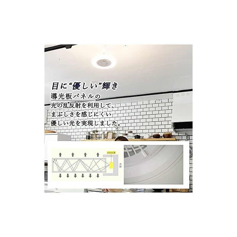 山善] 導光板 FAN付き LEDミニライト 調色/調光タイプ 左右角度調節