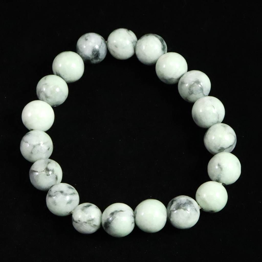 糸魚川翡翠 小滝産 薄緑 10mm玉ブレスレット AA+ ディレクトリカード