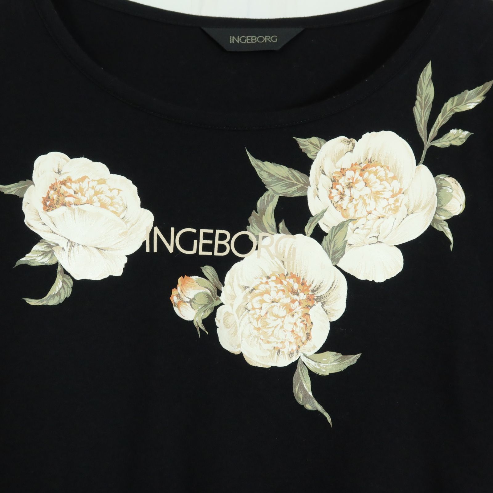 インゲボルグ　カットソー セール】 ゆり刺繍ワンポイントカットソー （Tシャツ