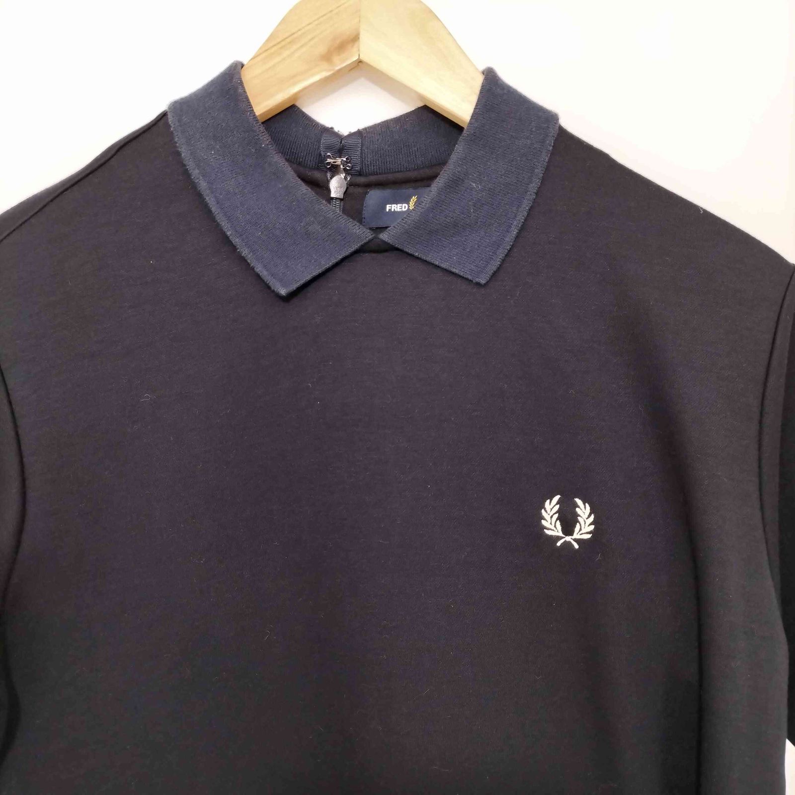 フレッドペリー FRED PERRY ロングスリーブ ジャージ ドレス レディース UK：10 