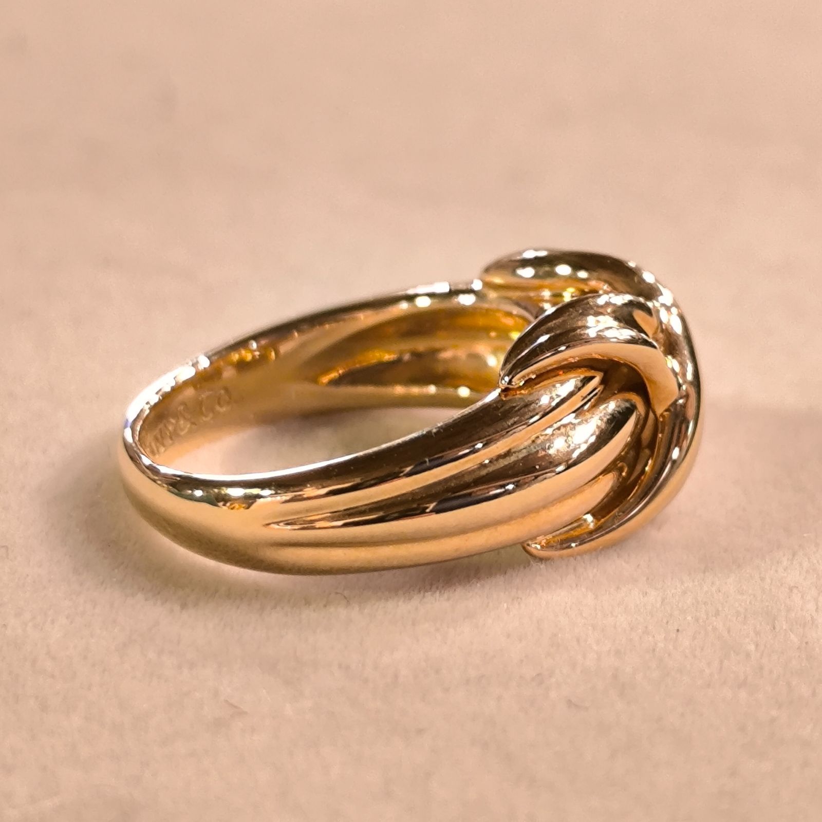 ティファニー シグネチャーリング 5号 K18 イエローゴールド