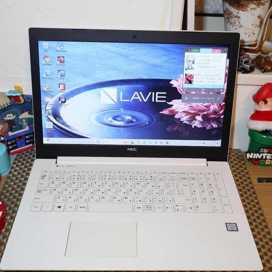 Win11公式対応8世代Corei7| SSD|メモリ12|DVD|無線