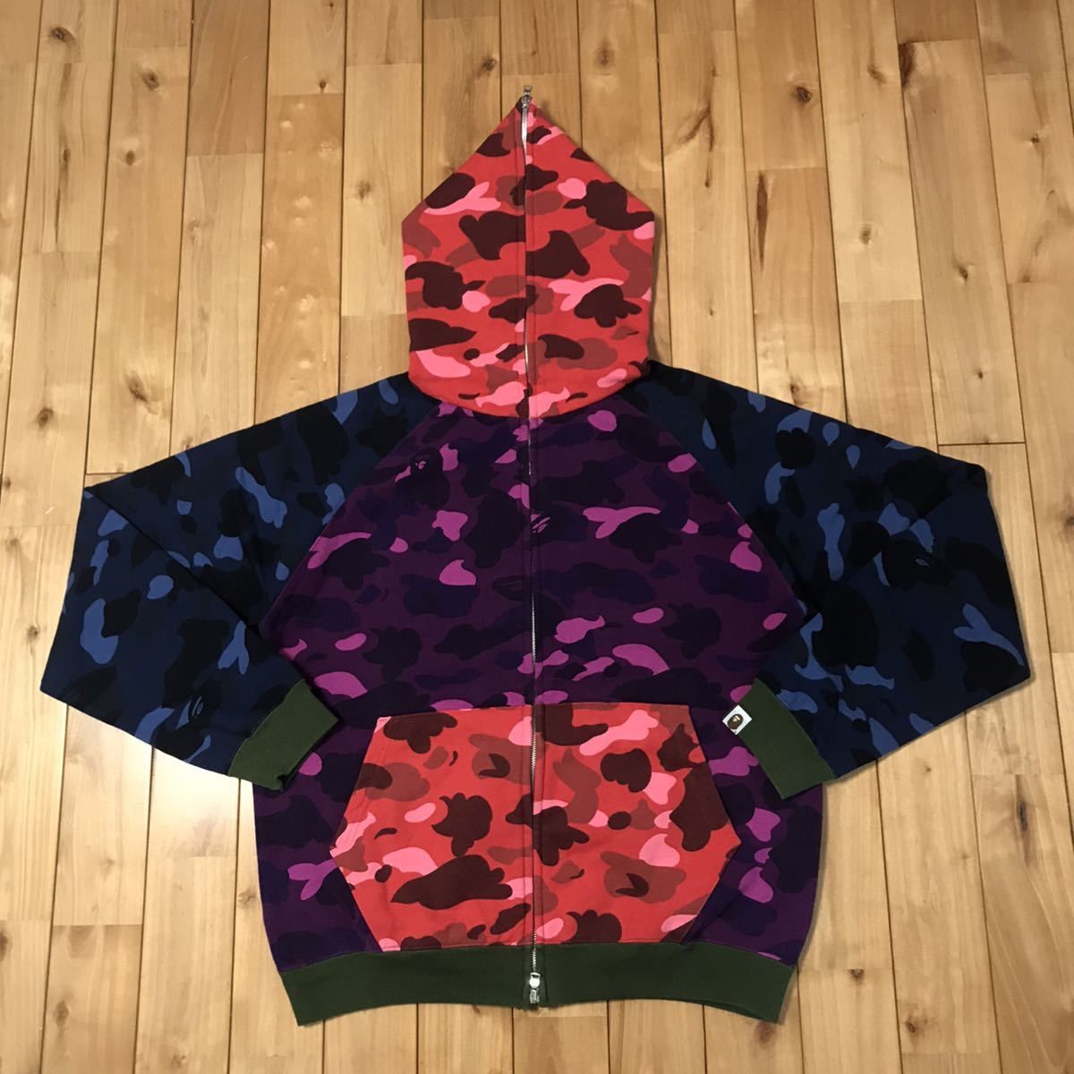 BAPE クレイジーカモ フルジップパーカー ideiasoltec.com.br