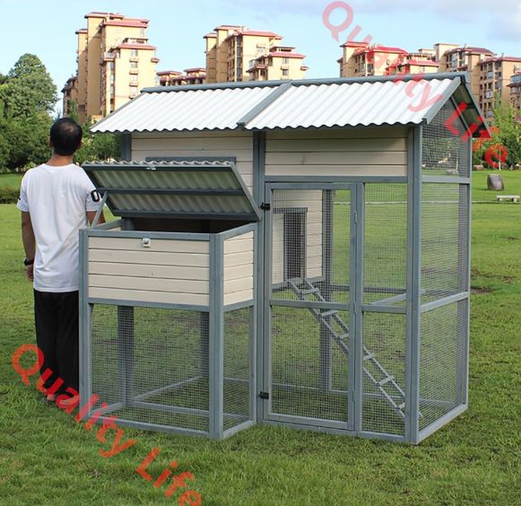 戸外木製鶏ケージ 巣