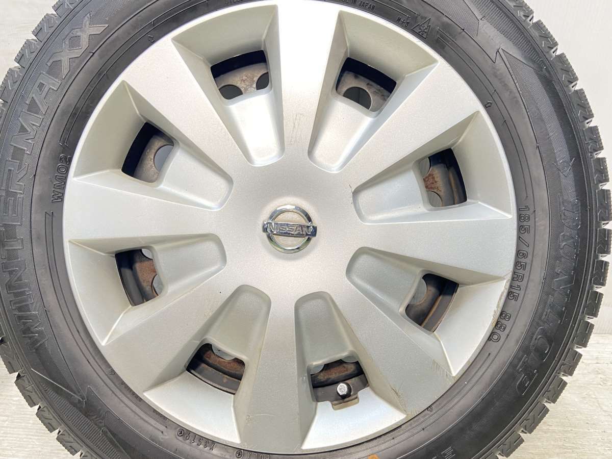 ☆スタッドレスタイヤホイール4本セット 185/65R15 中古 2018年47週製 バリ