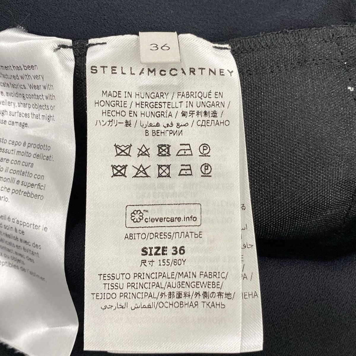 stellamccartney ステラマッカートニー ワンピース サイズ36 M レディース - 黒 クルーネック ノースリーブ ひざ丈 WWW_ITALAFRICACENTRALE_COM