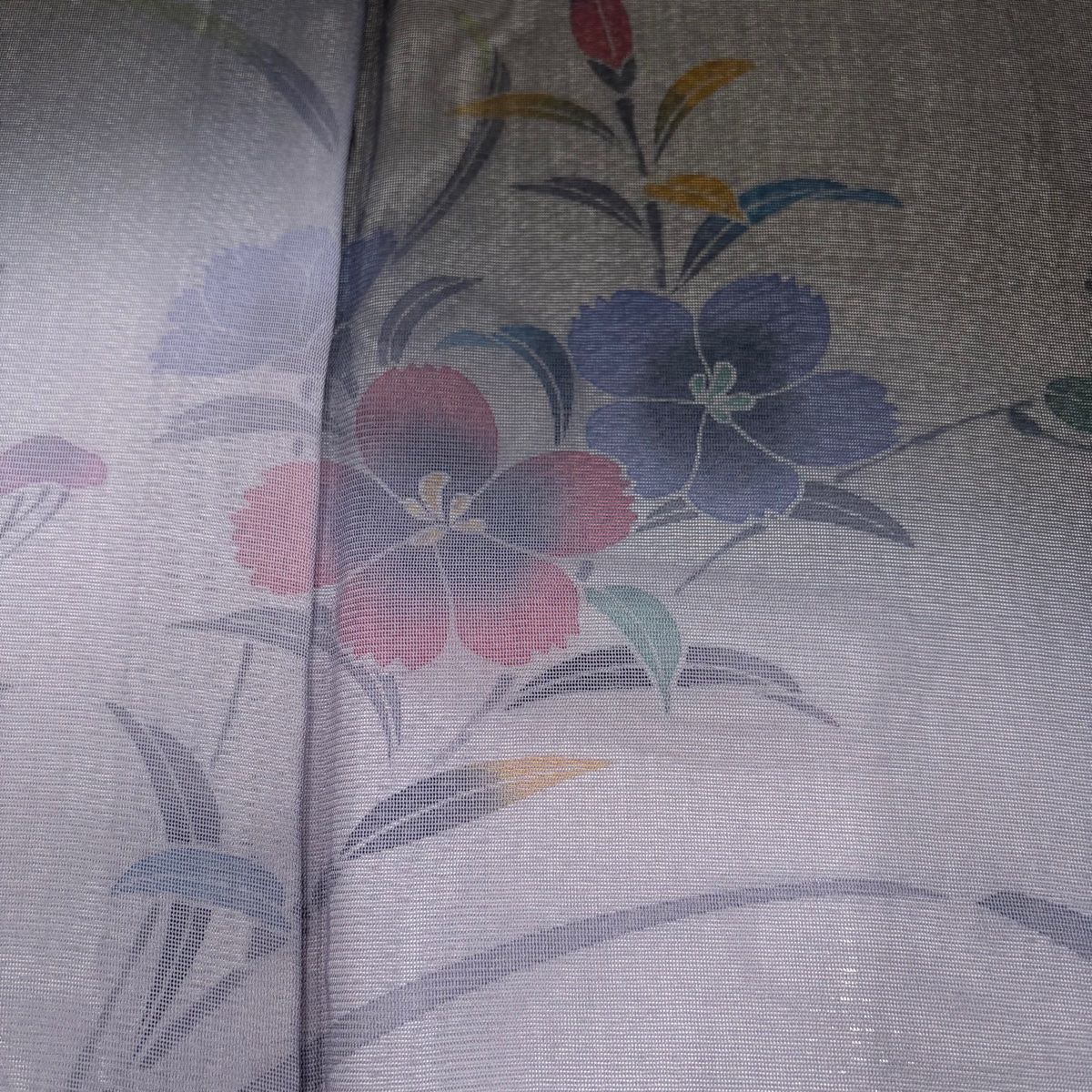 紗絽袷 草花