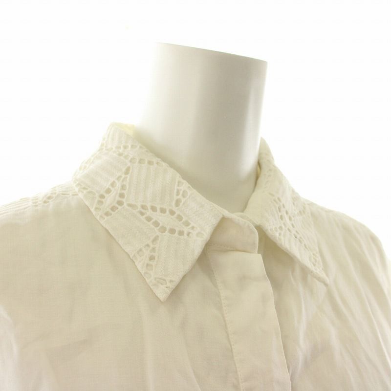 ルイヴィトン LOUIS VUITTON シャツ ブラウス 半袖 レース 34