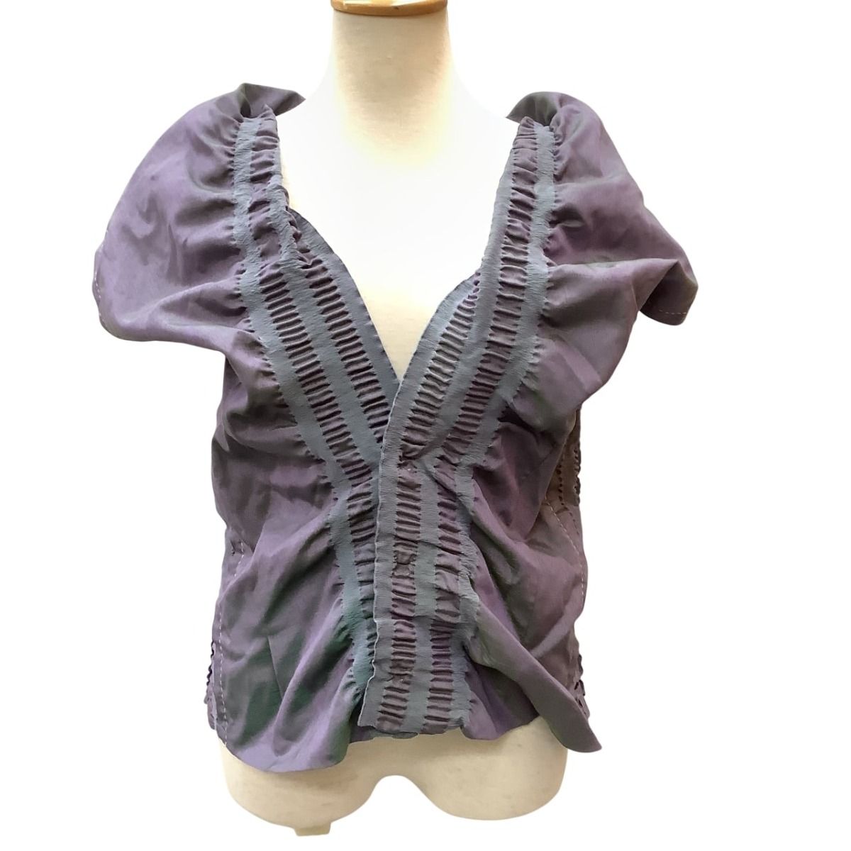 ♪♪ISSEY MIYAKE HaaT イッセイミヤケ 変形 ベスト SIZE 2 HA31FE566 パープル