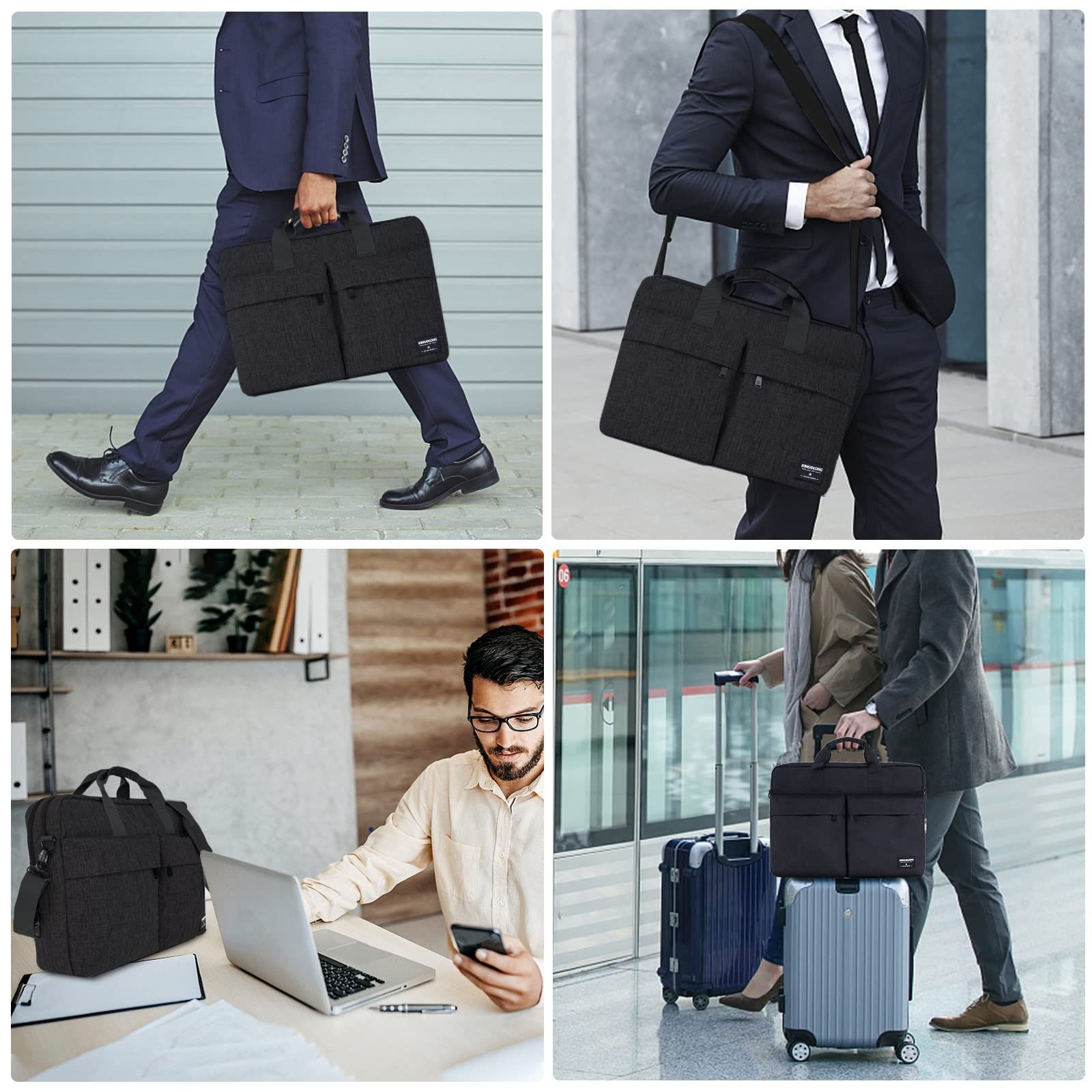 EMPSIGN ノートパソコン用ケース ブリーフケース 17.3インチ ノート