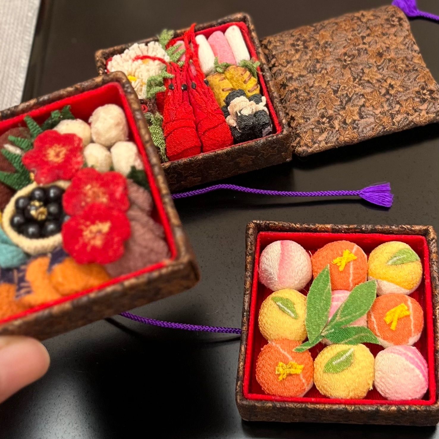 ミニチュア重箱縮緬細工食品 【公式通販】