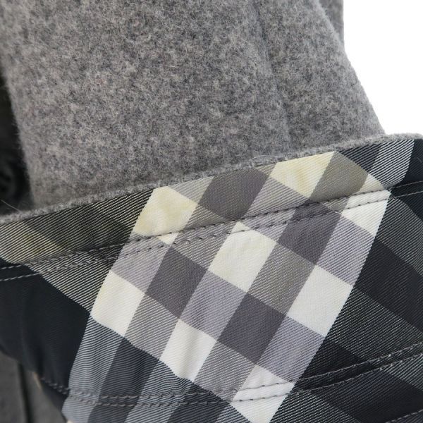 バーバリー　ブルーレーベル　コート　38 グレー　シンプル　美品⭐️ バーバリーブルーレーベル コート グレー 38 レディース