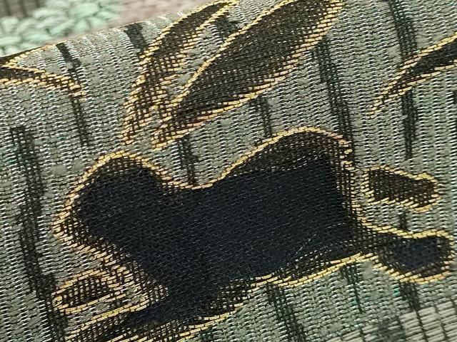 平和屋着物□極上 六通柄袋帯 跳兎 名物裂 金銀糸 やまと誂製 逸品  