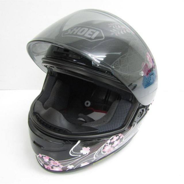 SHOEI ショウエイ フルフェイス ヘルメット Z-7 HARMONIC サクラ センターパット チークパット劣化 サイズ M 57cm CA997