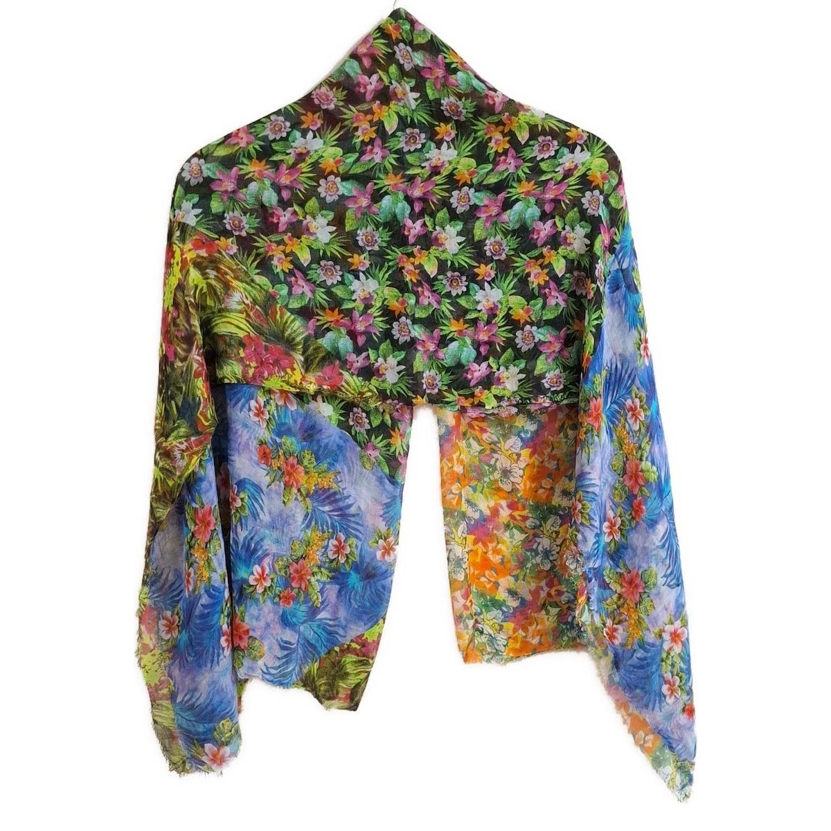 Faliero Sarti ファリエロサルティ 地図柄 大判ストール シルク