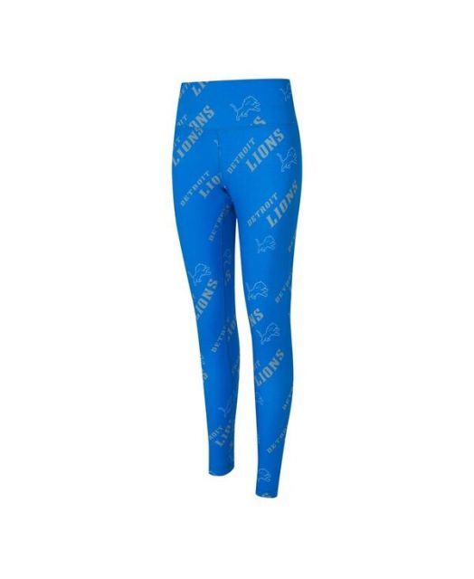 コンセプツ スポーツ レディース レギンス ボトムス Women s Blue Detroit Lions Mosaic Allover Print Leggings Blue