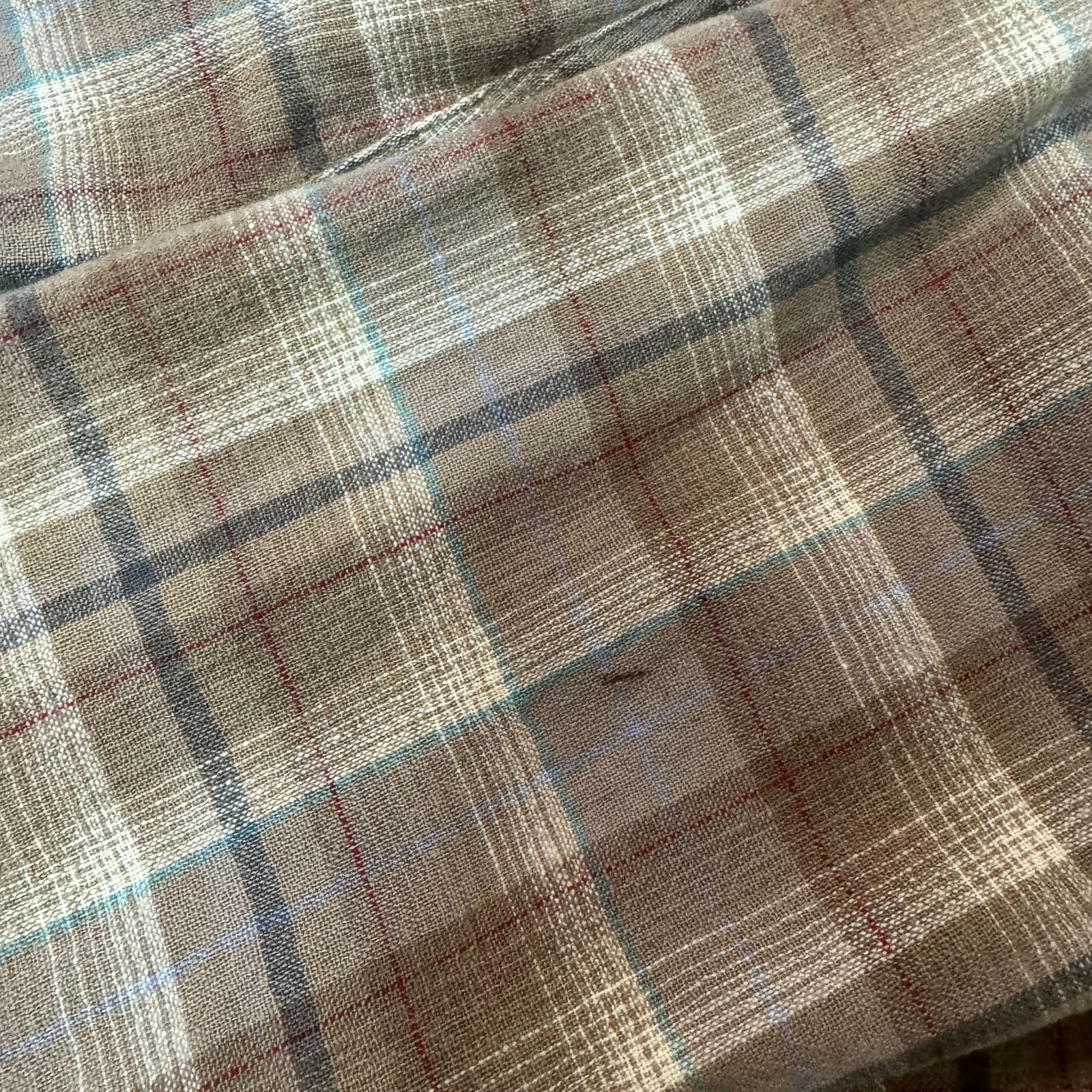 70s ペンドルトン ボードシャツ オンブレ チェック ブラウン ベージュ 開襟 70s PENDLETON ボードシャツ ブラウン M ペンドルトン ペンドルトン