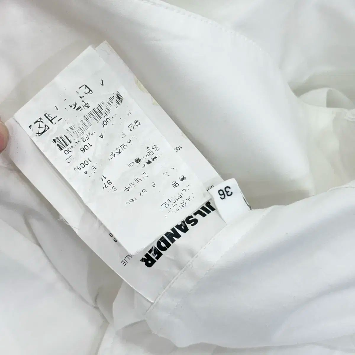 Jil Sander(ジルサンダー) 白 コットン ワンピース - メルカリ