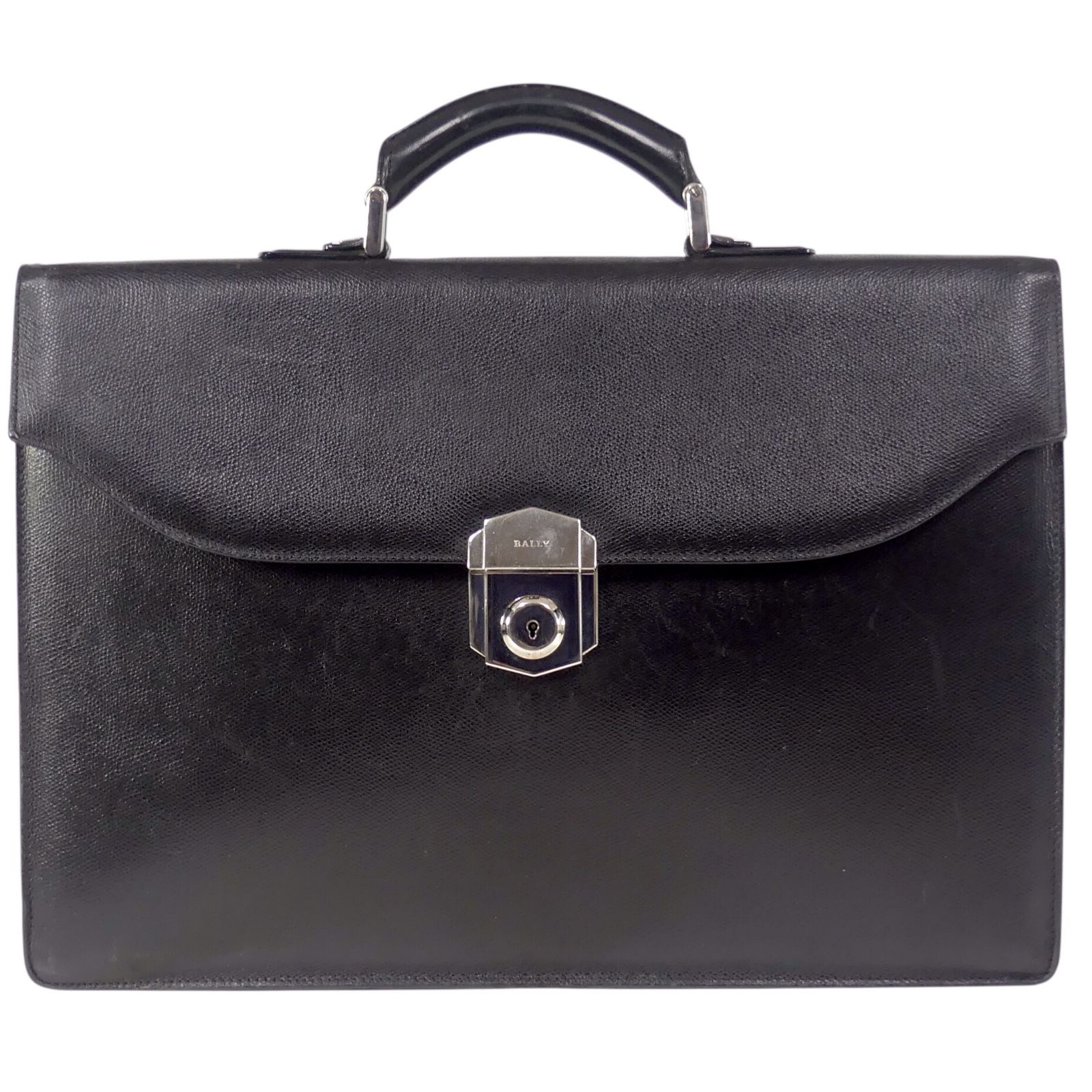 BALLY 本革アタッシュケース ブラック バリー／BALLY バッグ ブリーフ