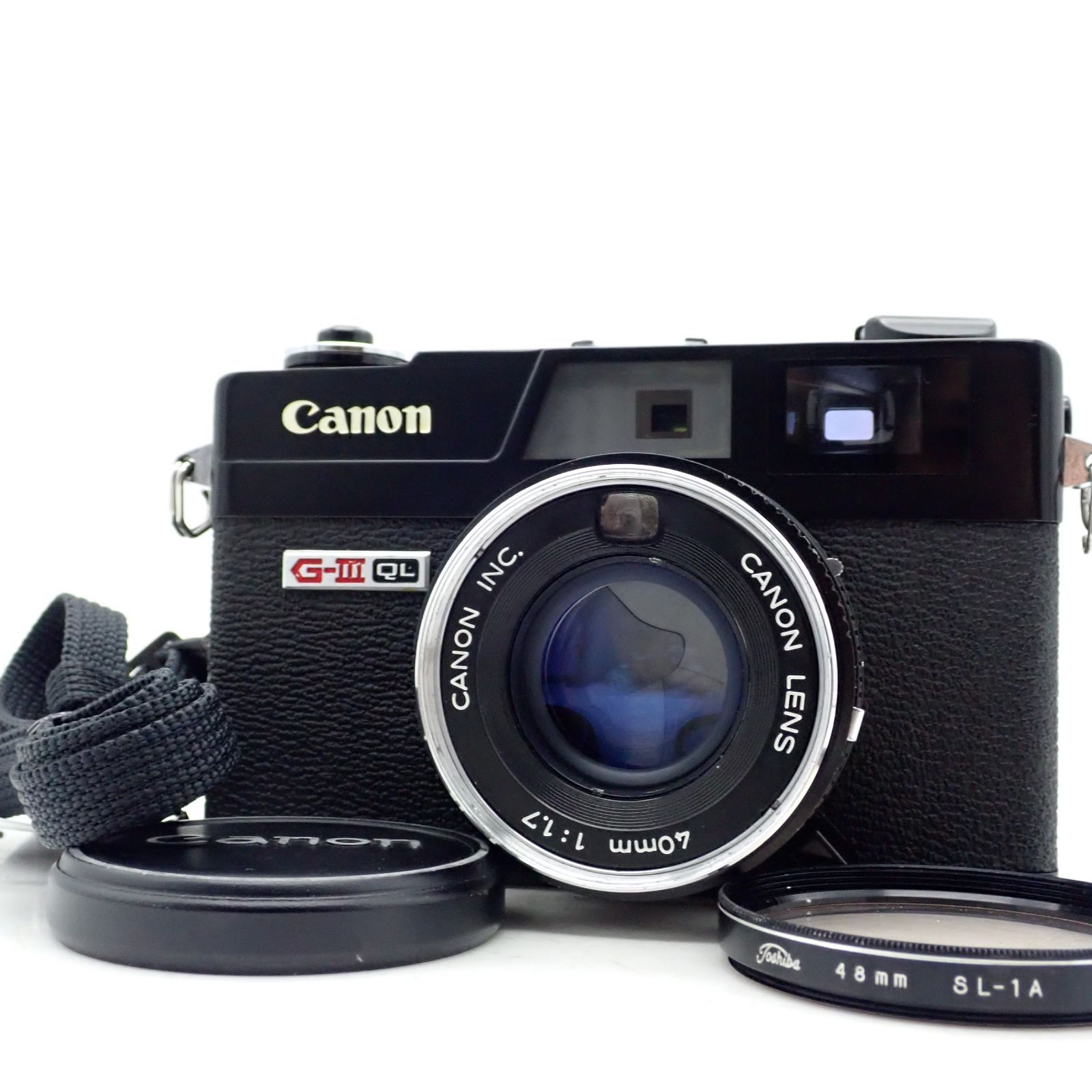 Canon Canonet QL17 レンジファインダーカメラブラック動作品 ジャンク】Canon CANONET G-III QL17 ブラックレンジ