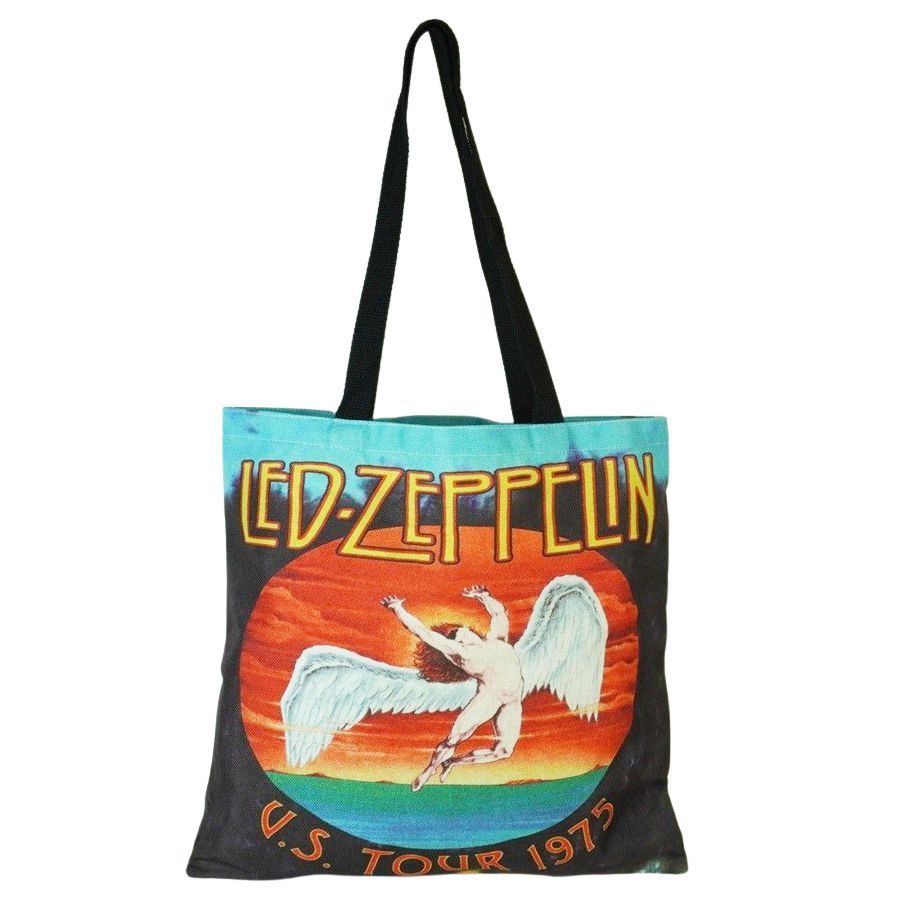 LED ZEPPELIN 1976年プロモ布バッグ 男女兼用 トートバッグ LED-ZEPPELIN U.S. TOUR 1975 TOTE BAG