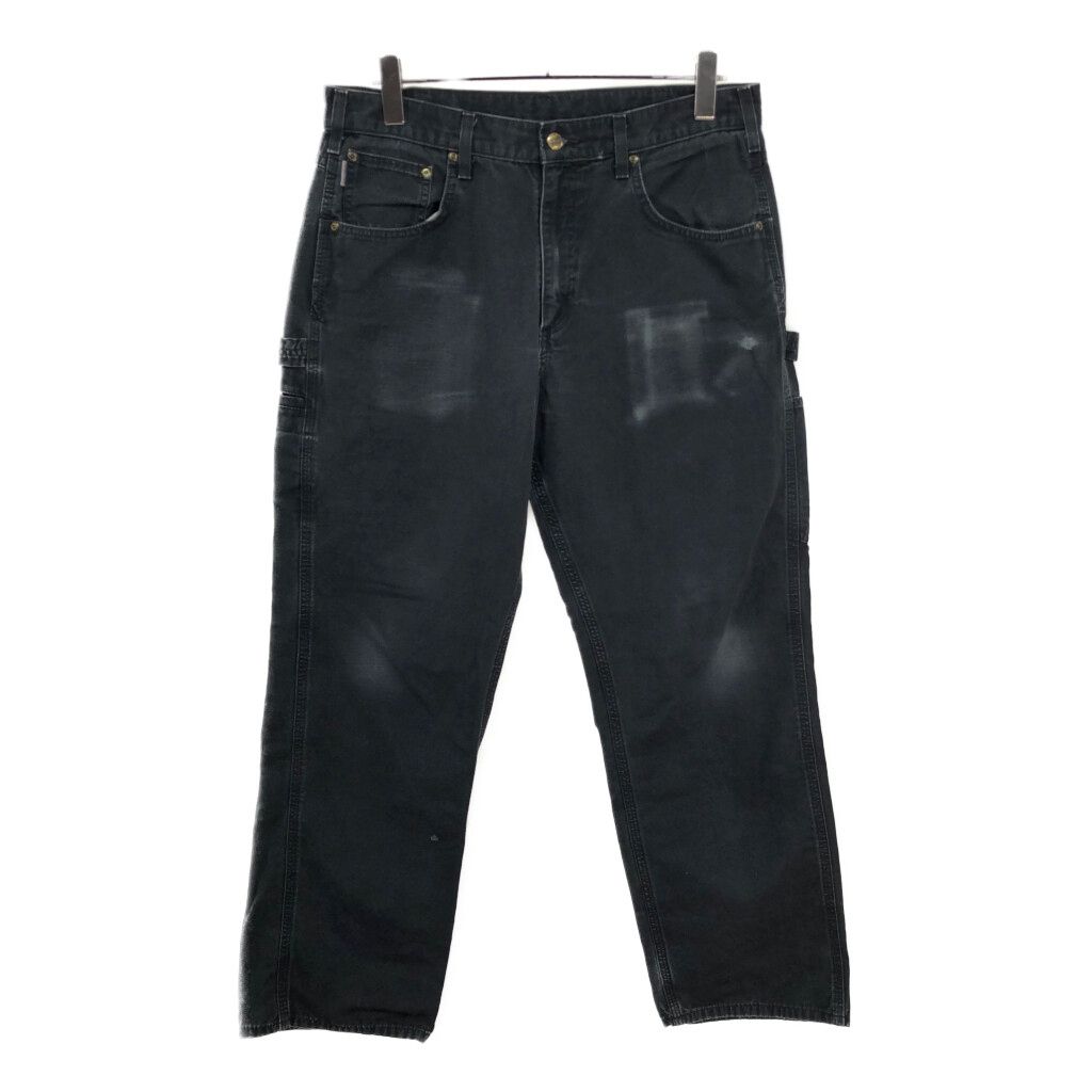 Carhartt カーハート ダック ペインターパンツ ブラック メンズ W34 L32 古着 V6398