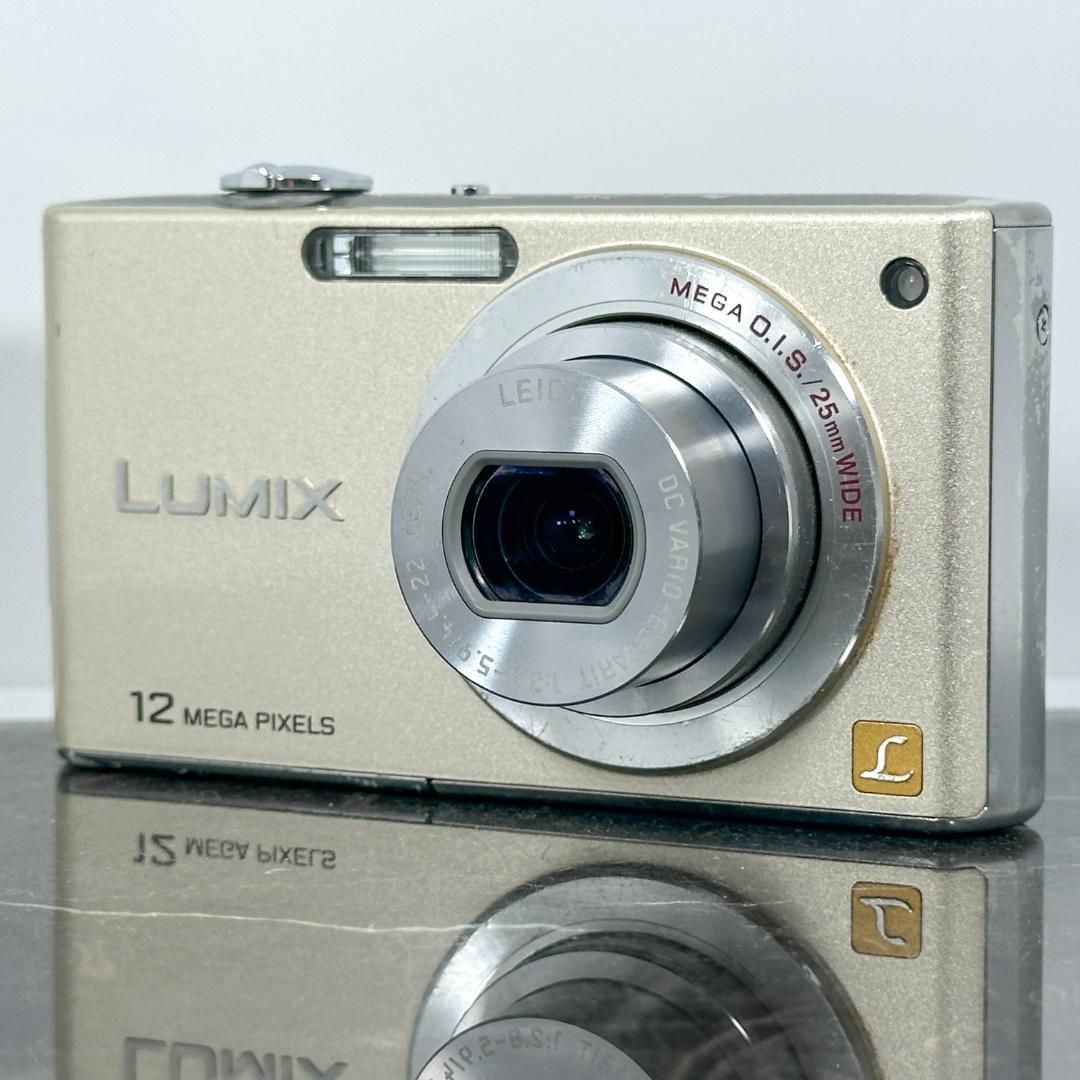 Panasonic LUMIX DMC-FX40 ゴールド パナソニック ルミックス コンパクトデジカメ デジタルカメラ コンデジ カメラ 動作品 広角25mm 光学5倍ズーム 手ブレ補正 感カラー レトロデジカメ