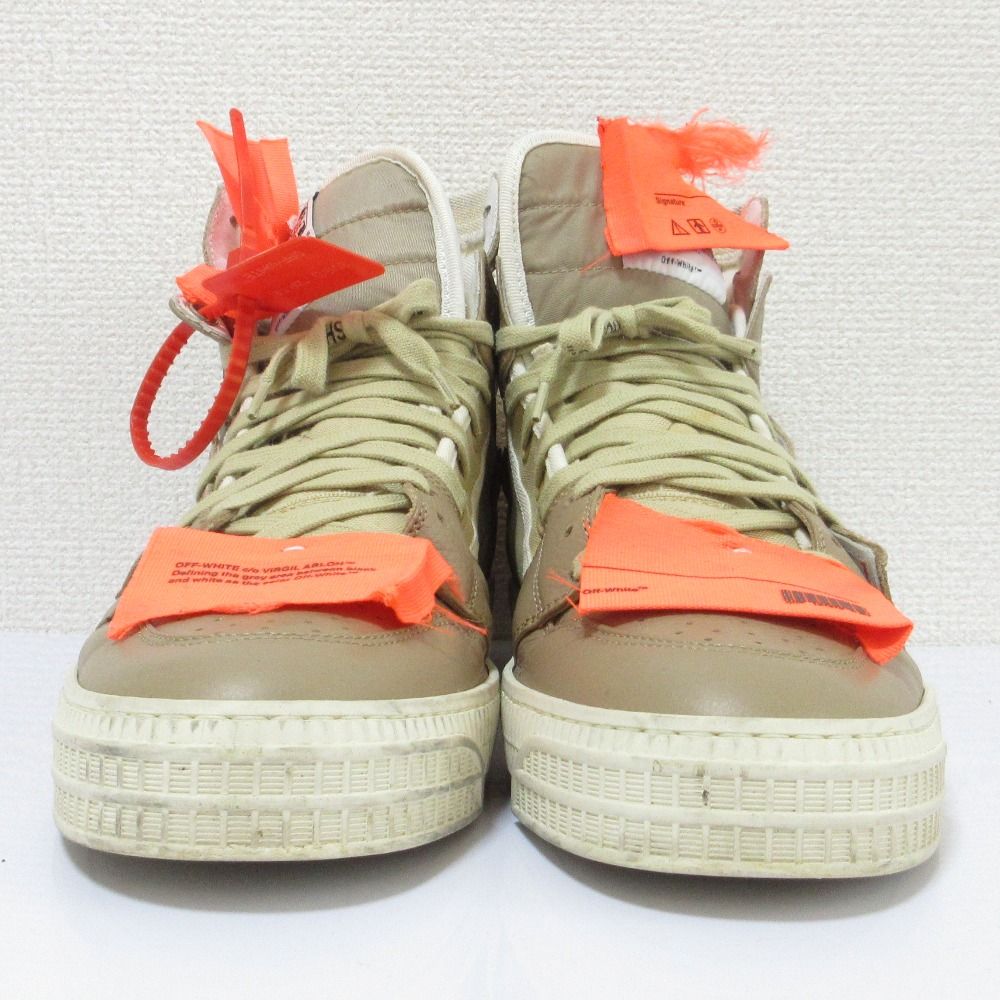 良品 OFF-WHITE オフホワイト OFF-COURT 3.0 オフコート ハイカット
