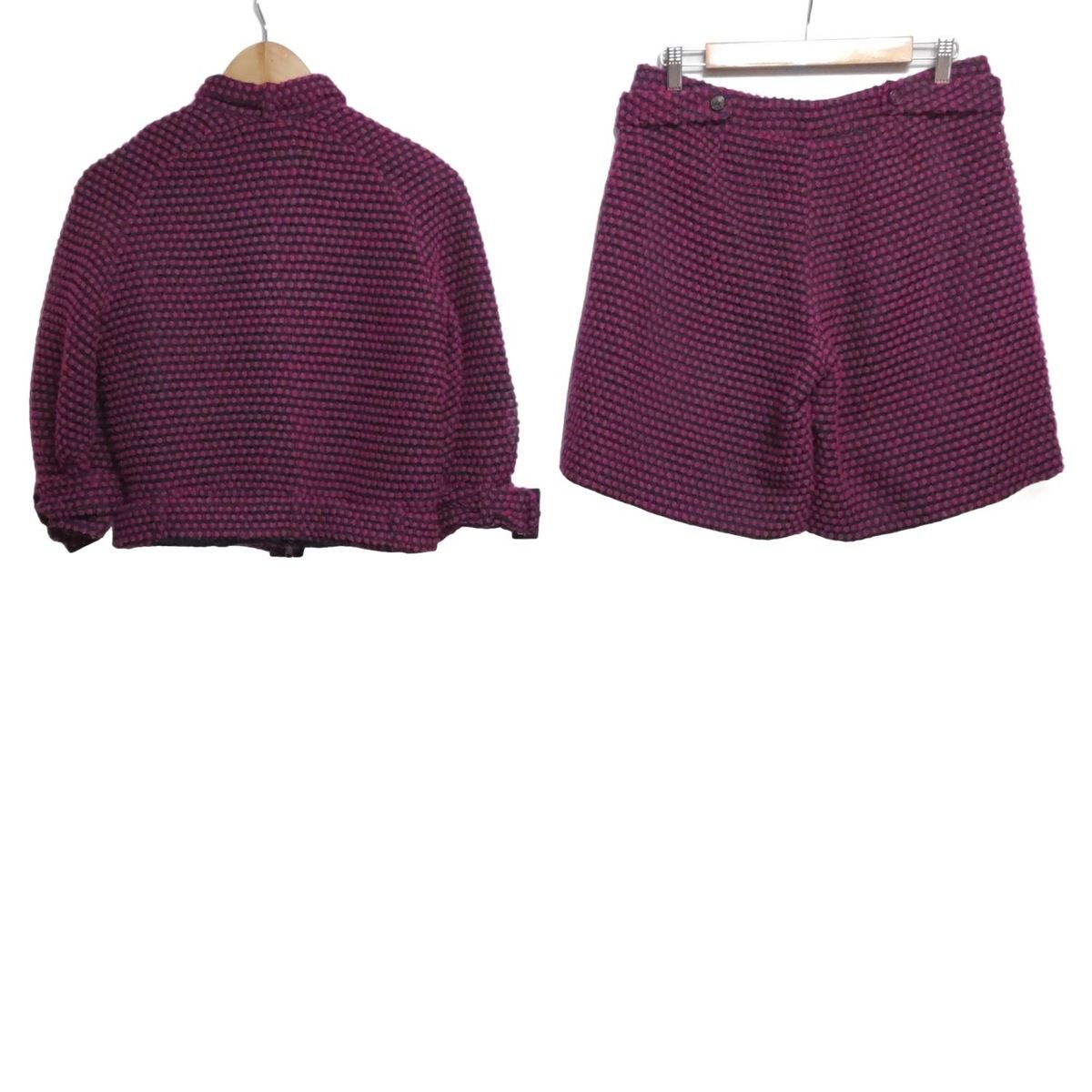 EMPORIOARMANI エンポリオアルマーニ レディースパンツセットアップ レディース - パープル×黒