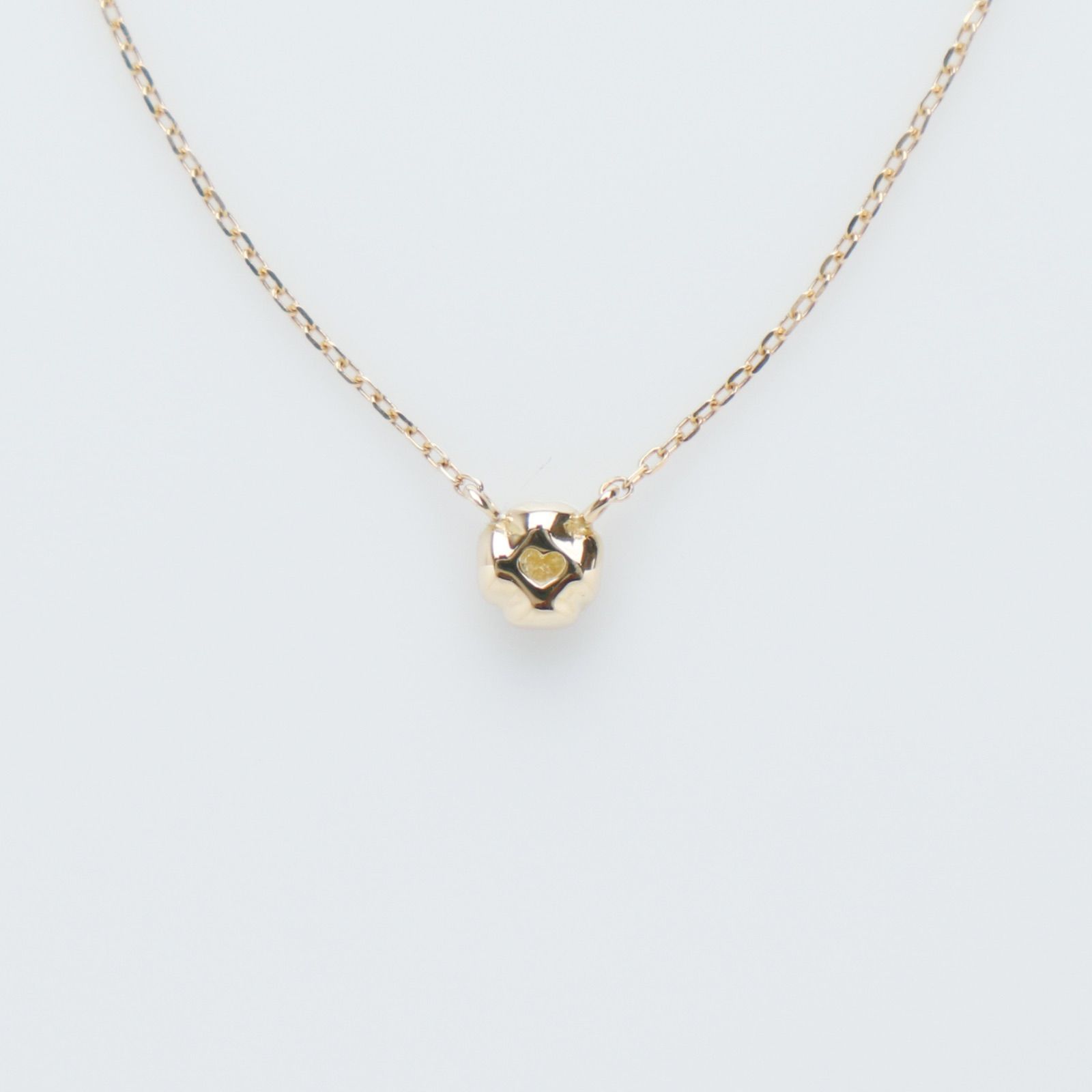 美品】AHKAH アーカー ティア ネックレス 可愛くっ 18K YG×ダイヤモンド