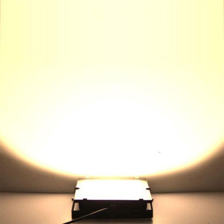 LED投光器 大型照明 100w 20000lm ハイパワー 広角120° IP65 防水 薄型 屋外 スポットライト 看板 倉庫 工場 5Mアース付きコード マンショ