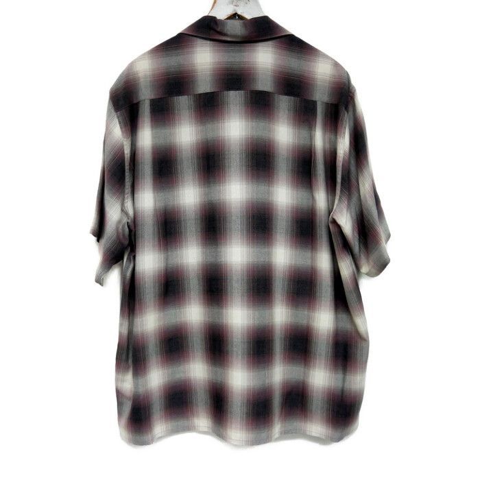 WACKO MARIA 24ssレーヨン オープンカラー オンブレチェックシャツ
