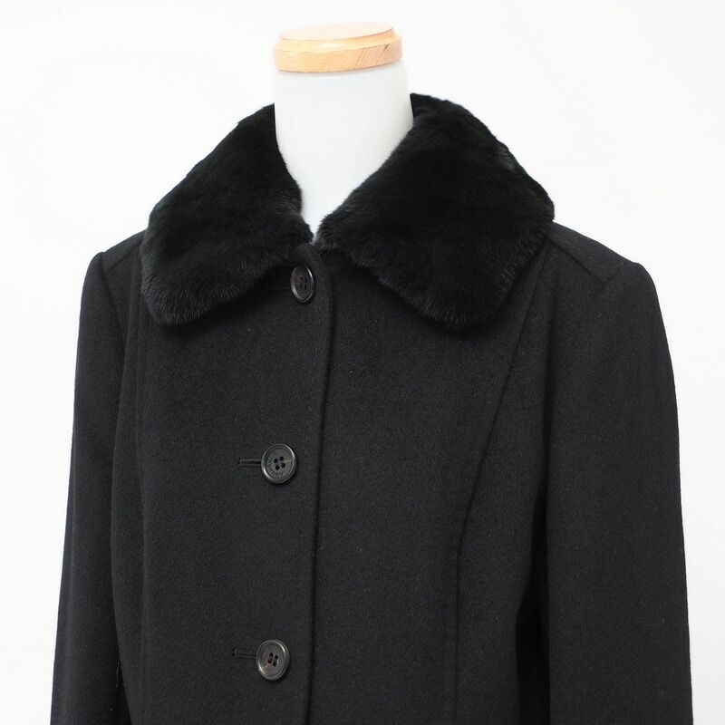 BURBERRY アンゴラコート　サイズ40 □美品□BURBERRY LONDON バーバリー コート サイズ40 アンゴラ