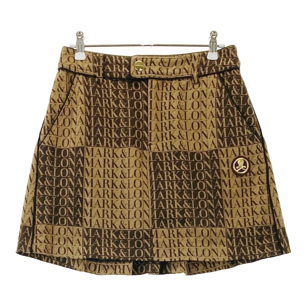 サイズ：38 MARK&LONA マークアンドロナ ウール混 インナー付 スカート