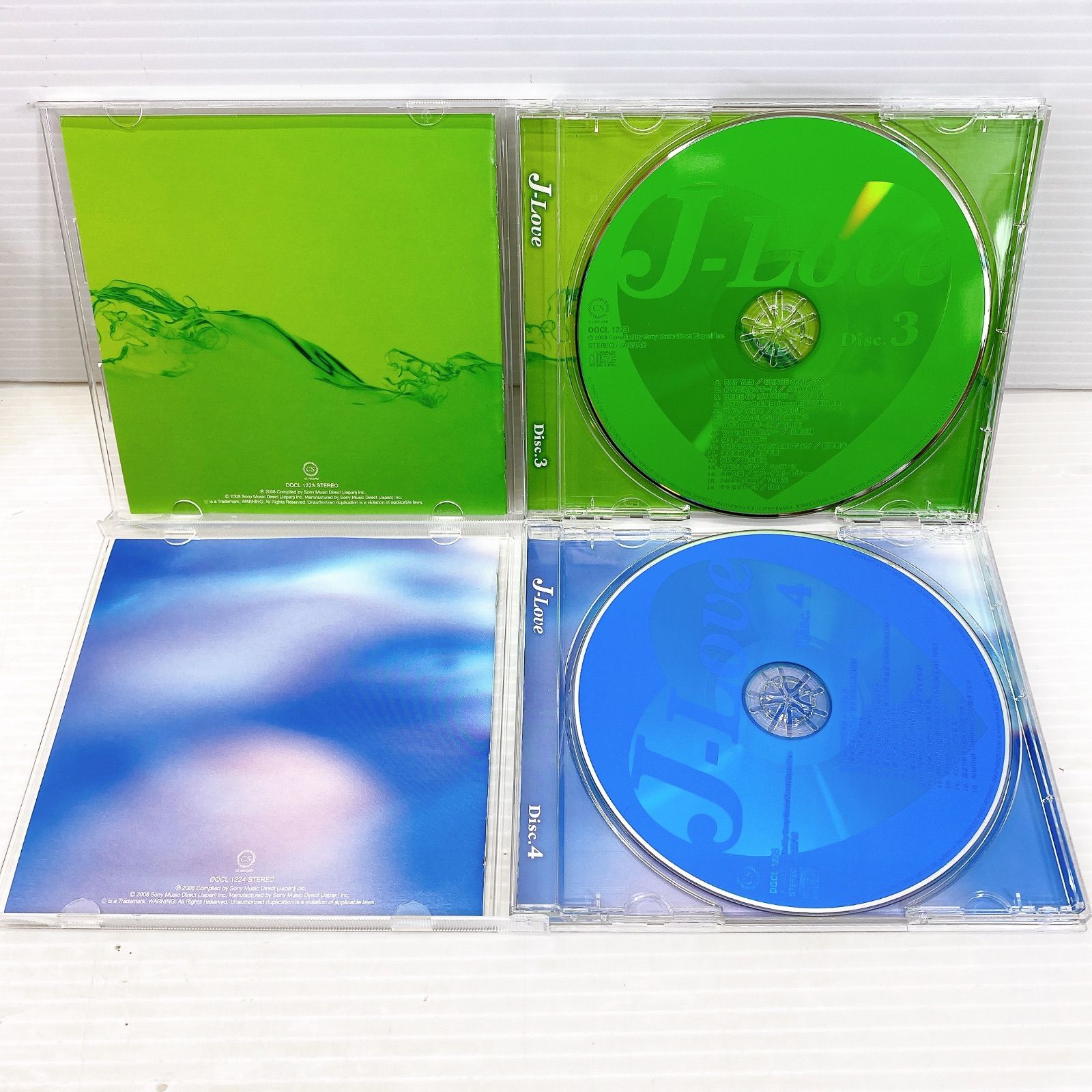 □J-LOVE 80年代・90年代 オムニバスCD 4枚組 ヒット曲 64曲収録 DQCL